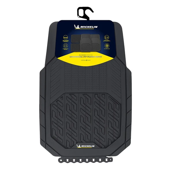 Michelin MC34587 Tüm Araçlara Uyumlu 4 Parça Üniversal 3D Havuzlu Oto Paspas