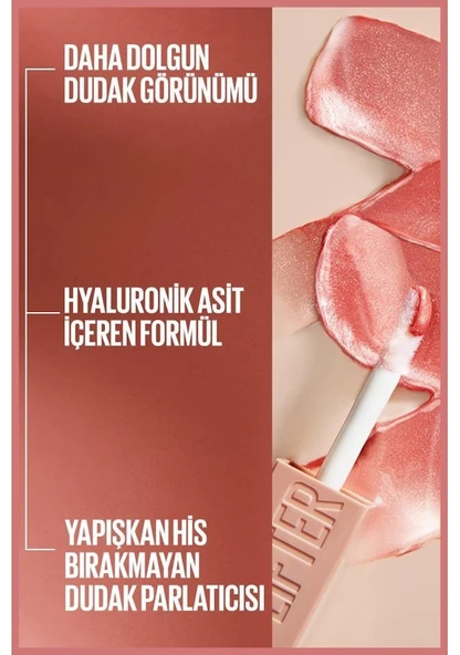 Maybelline New York Lifter Gloss Nemlendirici Dudak Parlatıcısı- 009 Topaz - 6