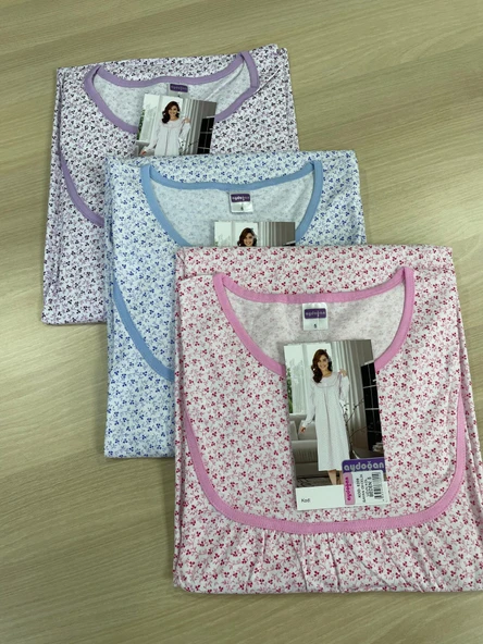 KADIN PAMUK PENYE 2XL BEDEN ANNE GECELİK - Resim 2