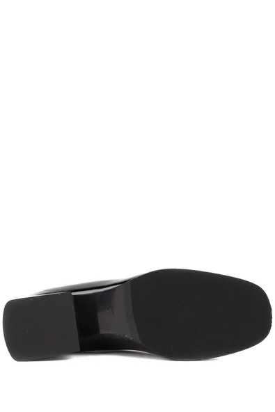 Stato - Siyah Hakiki Rugan Deri Kadın Topuklu Ayakkabı 25-5727 - Resim 6