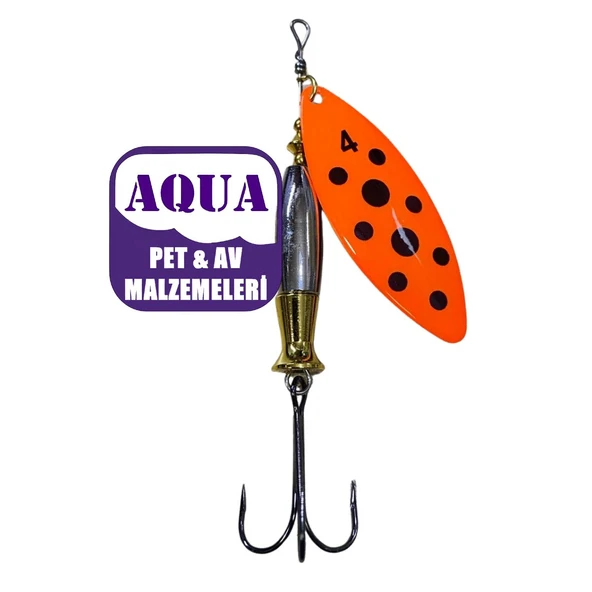 Turna Kaşığı Söğüt Yaprağı Döner Kaşık 24 Gram 6 cm - Powerex Typhoon 24 gr. 6 cm. Döner Spin Kaşık 7868