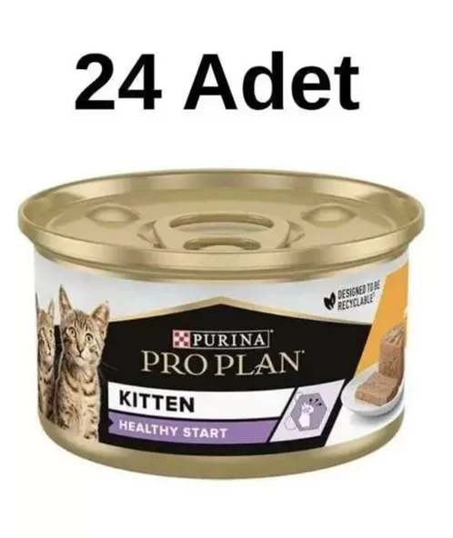 Pro Plan Junior Tavuklu 85 gr 24'lü Yavru Konserve Kedi Maması ürün görseli