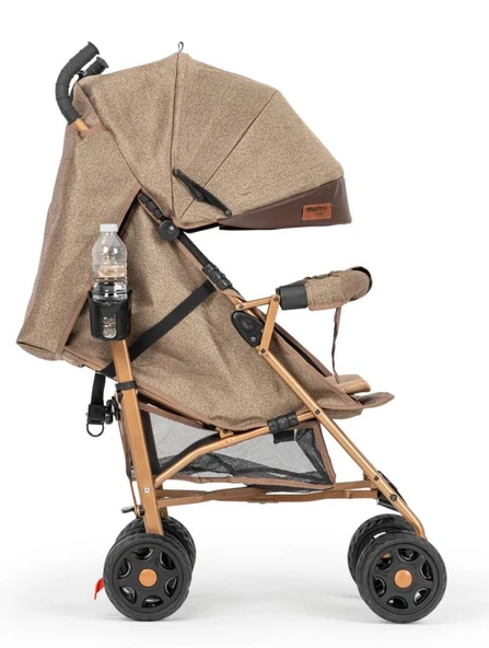 Moony Baby Suit Tam Yatar Hafif Baston Bebek Arabası - Baston Puset Kahverengi - Resim 2