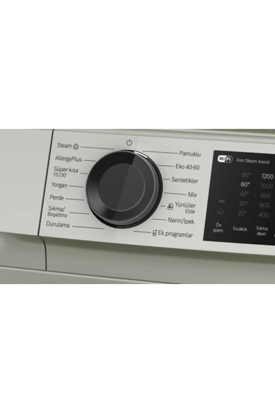 Bosch WGK242ZXTR 9 KG 1200 DEVİR ÇAMAŞIR MAKİNESİ GÜMÜŞ - Resim 7