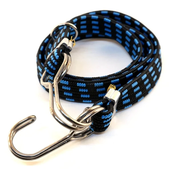 BAGAJ LASTİĞİ KALIN ÇELİK KANCALI 15mmx5mmx100Cm A+++ KALİTE MAVİ ürün görseli 1