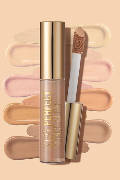 Flormar Stay Perfect Yüksek Pigmentli & Yarı Mat Bitişli Likit Kapatıcı 006 MEDIUM BEIGE - 4