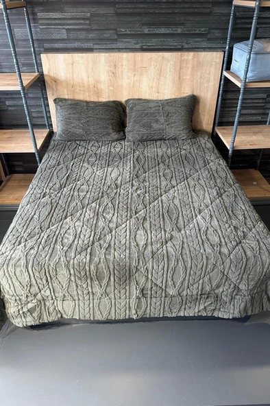 Ivy Çift Kişilik 220x240 cm Yatak Örtüsü Yeşil ürün görseli