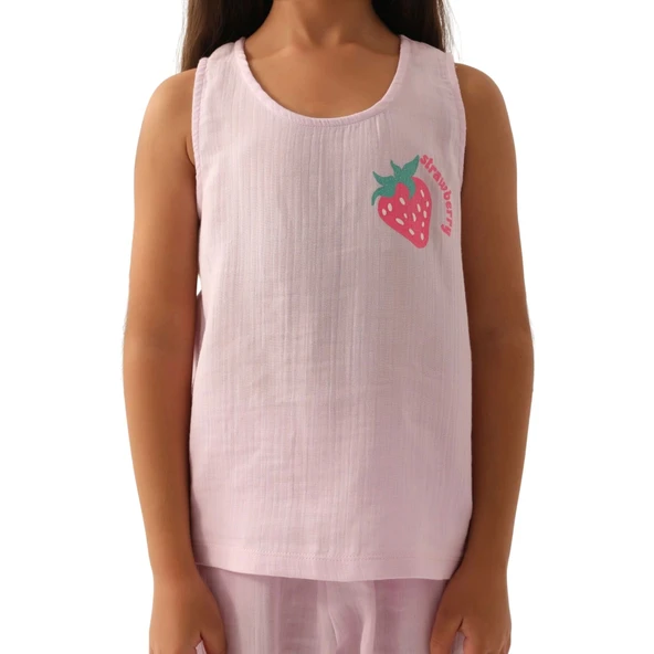 Kız Çocuk Kısa Kol Pijama Takım - Resim 5