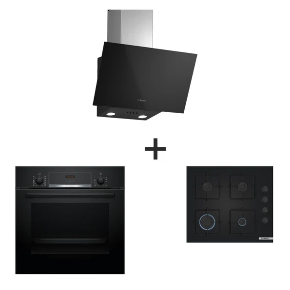 Bosch Ankastre Set Hbf514bb1t, Pop6c6p30o, Dwk63pj61t