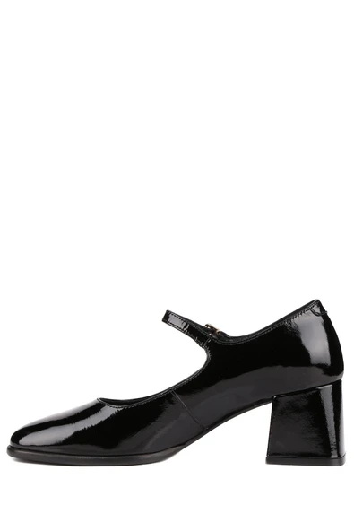 Stato - Siyah Hakiki Rugan Deri Kadın Topuklu Ayakkabı 25-5680 - Resim 4