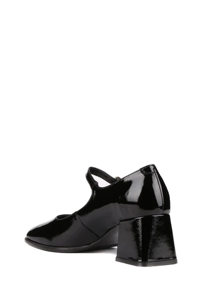 Stato - Siyah Hakiki Rugan Deri Kadın Topuklu Ayakkabı 25-5680 - Resim 5