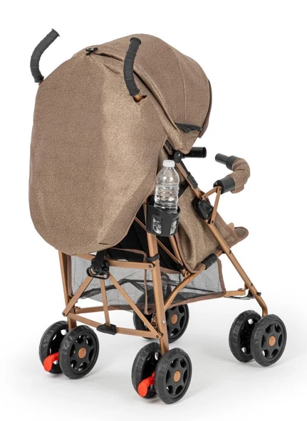 Moony Baby Suit Tam Yatar Hafif Baston Bebek Arabası - Baston Puset Kahverengi - Resim 3