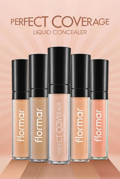 Flormar Perfect Coverage Hafif Yapılı & Yarı Mat Bitişli Likit Kapatıcı 003 LIGHT BEIGE - Resim 3