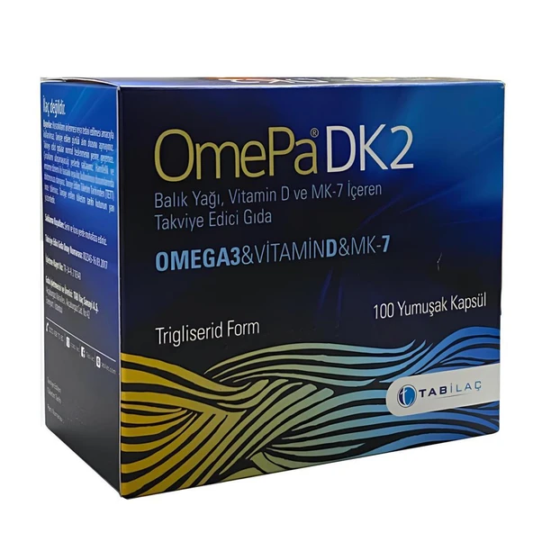 Omepa DK2 Vitamin D Mena Q7 100 Kapsül ürün görseli 1