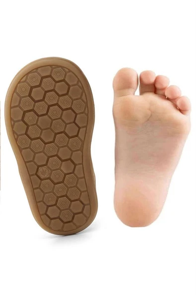 Rakerplus Yoohoo Hakiki Deri Vizon Cırtlı Unisex Bebek Bot - 7