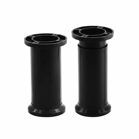 Ayarlanabilir 1 Adet 12 Cm Siyah Plastik Ayak Dolap Mobilya Tezgah Yükseltici Yükseltme Ayağ - Resim 3
