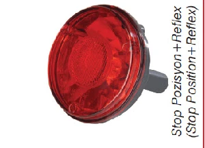 Ø 125 ASK,DAİRESEL,FREN+POZİSYON,REFLEKS,24V   OTOKAR/TEMSA (50) - FARBA-12809E ürün görseli 1