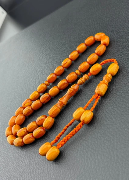 Örgülü Tasarım Sıkma Kehribar Tesbih Hcz-Model VGTJM - 2