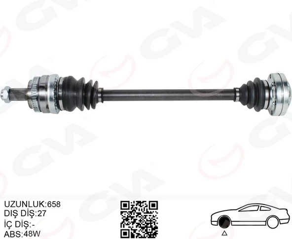 KOMPLE AKS ARKA SAĞ BMW E81 E87 E82 E88 E90 E91 E92 658MM 33217547076 ürün görseli