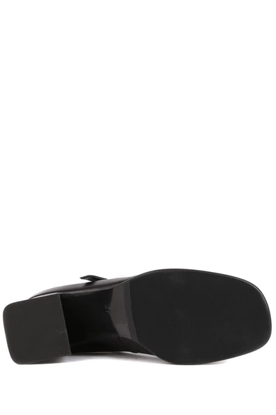 Stato - Siyah Hakiki Deri Kadın Topuklu Ayakkabı 25-5680 - Resim 6