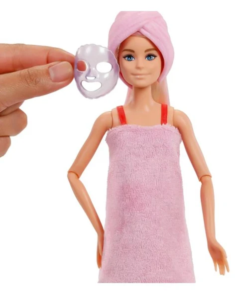 Barbie Party Unboxed Kırmızı Işıltılı Bebek JFY68 - Resim 4