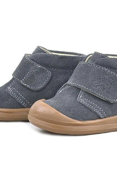 Rakerplus Yoohoo Hakiki Deri Füme Cırtlı Unisex Bebek Bot - Resim 7