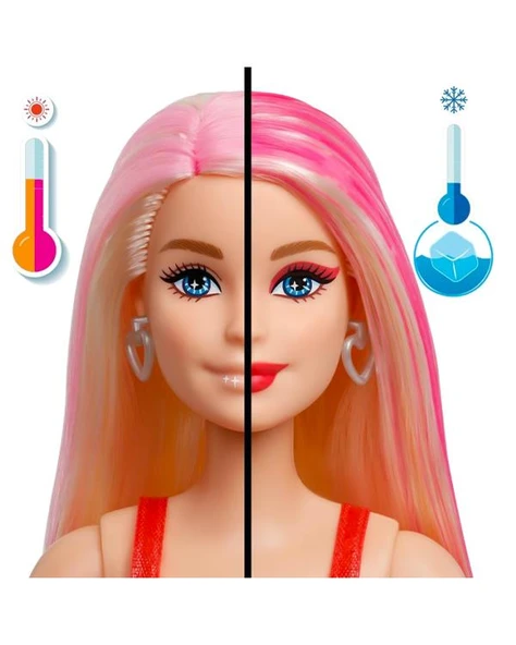 Barbie Party Unboxed Kırmızı Işıltılı Bebek JFY68 - Resim 3