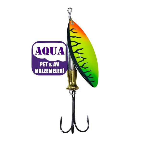 Turna Kaşığı Söğüt Yaprağı Döner Kaşık 24 Gram 6 cm - Powerex Typhoon 24 gr. 6 cm. Döner Spin Kaşık 7860