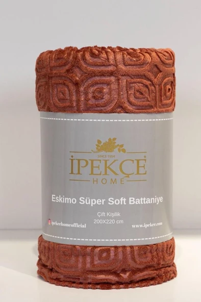 Eskimo Süper Soft Çift Kişilik 200x220 cm Tv Battaniyesi Turuncu ürün görseli
