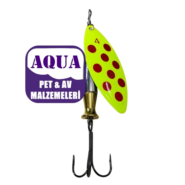 Turna Kaşığı Söğüt Yaprağı Döner Kaşık 24 Gram 6 cm - Powerex Typhoon 24 gr. 6 cm. Döner Spin Kaşık 7863 ürün görseli 1