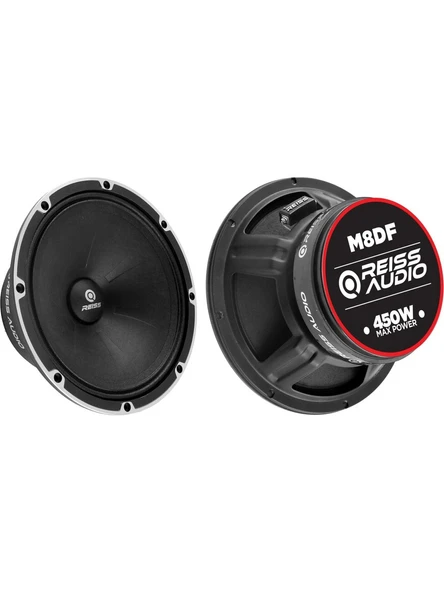 Reiss Audio RS-M8DF 20 cm Oto Midrange Hoparlör Deprem Serisi Çifti 900WATT -400 Rms