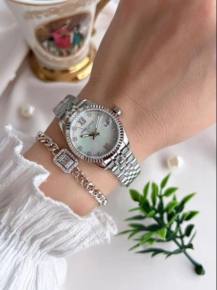 Pierre Cardin Çelik Kasa Ve Kordon 2 Yıl Garantili 3 Atm Suya Dayanıklı Kadın Kol Saati RL.M1007.1 - Resim 2