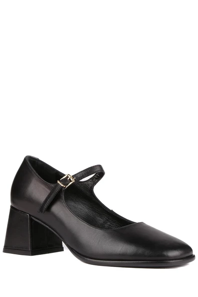 Stato - Siyah Hakiki Deri Kadın Topuklu Ayakkabı 25-5680 - Resim 3