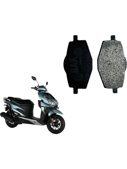 RKS Vrs 125 Arka Disk Balatası Takım - Resim 3