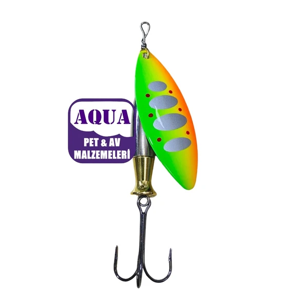 Turna Kaşığı Söğüt Yaprağı Döner Kaşık 24 Gram 6 cm - Powerex Typhoon 24 gr. 6 cm. Döner Spin Kaşık 7867 ürün görseli 1