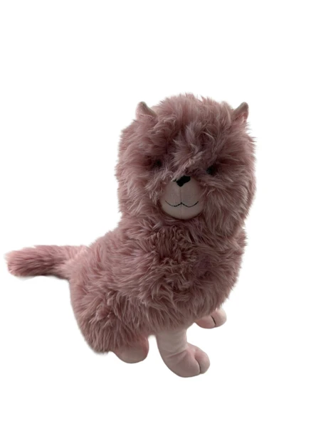 5117 PUFFY OTURAN PEMBE KEDİ ürün görseli