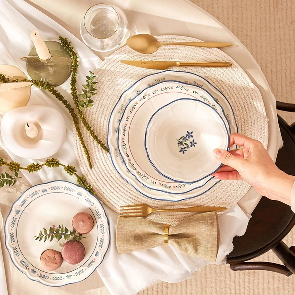 Emsan Farina Porselen 24 Parça 6 Kişilik Yemek Takımı - Resim 3