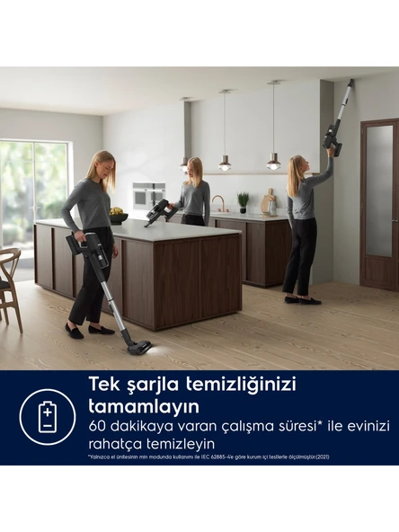 Electrolux 800 Cordless Cleaner EP81UB25GG Şarjlı Dikey Süpürge - Resim 7