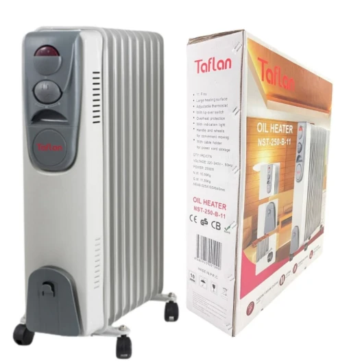 Taflan 11 Dilim 2500W Termostatlı Yağlı Radyatör - Resim 5