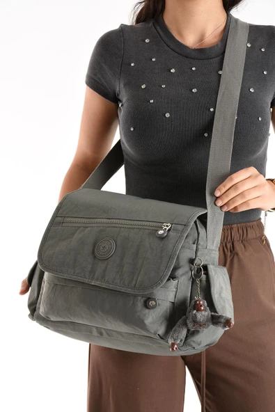 Monalisa Home  Lüks Figürlü Gösterişli  Bol Bölmeli Çapraz Çanta - Resim 7