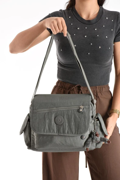 Monalisa Home  Lüks Figürlü Gösterişli  Bol Bölmeli Çapraz Çanta - Resim 2