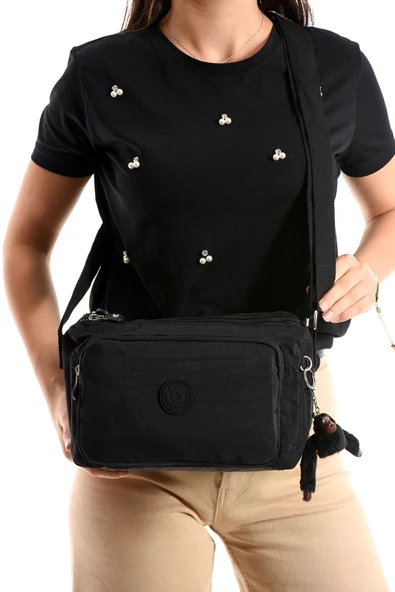 Monalisa Home  Lüks Figürlü Gösterişli  Bol Bölmeli Çapraz Çanta - Resim 4