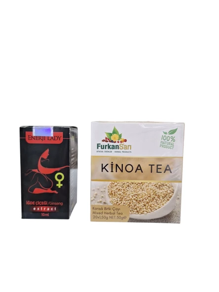 ENERJİ LADY (KADIN İSTEK ARTIRICI DAMLA)(DOĞAL AFRODİZYAK)+ KİNOA TEA 20 SÜZEN POŞET ürün görseli
