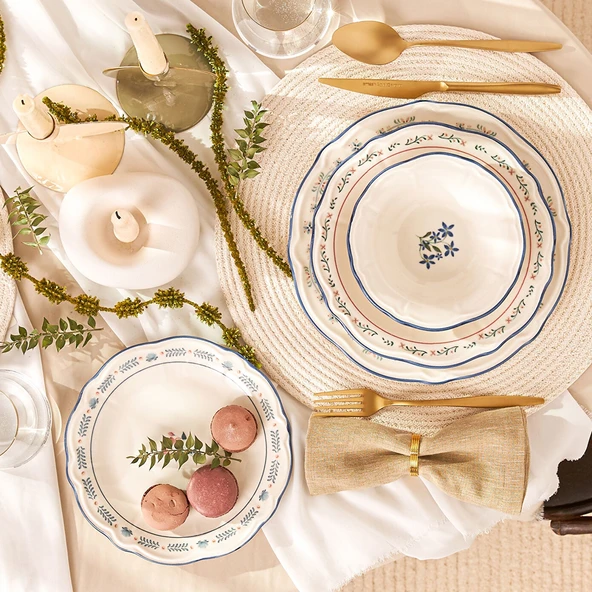 Emsan Farina Porselen 24 Parça 6 Kişilik Yemek Takımı - Resim 2