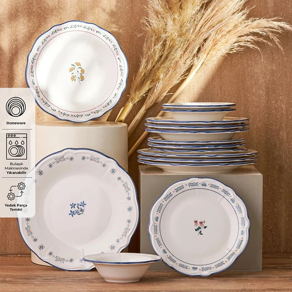 Emsan Farina Porselen 24 Parça 6 Kişilik Yemek Takımı ürün görseli 1