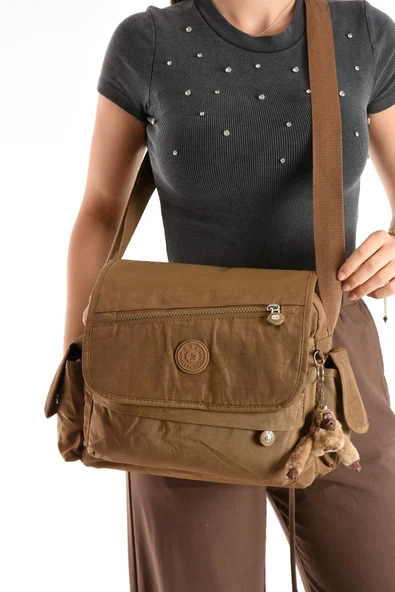 Monalisa Home  Lüks Figürlü Gösterişli  Bol Bölmeli Çapraz Çanta - Resim 2