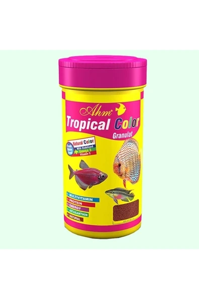 Ahm Tropical Colour Granulat Balık Yemi 100 ml ürün görseli