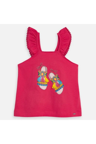 Yazlık Kız Kolsuz Bluz - Resim 2