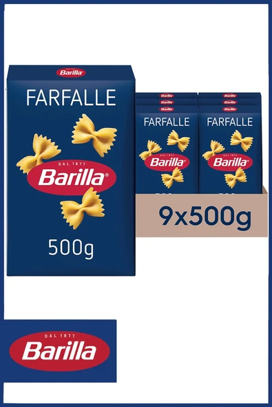 Barilla Farfalle Mini Kelebek 500 gr X 9 Adet ürün görseli