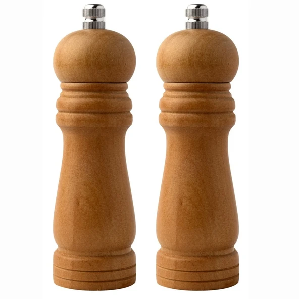 Mucit Home Mucit Home Bambu Gövdeli Komple Ahşap Tuz Karabiber Değirmeni Baharat Öğütücüsü Orta 2 Adet ürün görseli